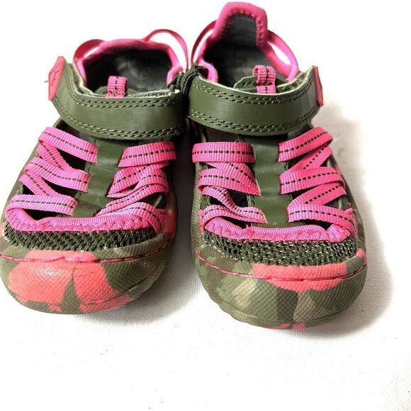 JAMBU Kids Camo/Pink Dusk Sneaker Rubber Fabric Sandals Little Girl's Size 8M - Picture 3 of 7